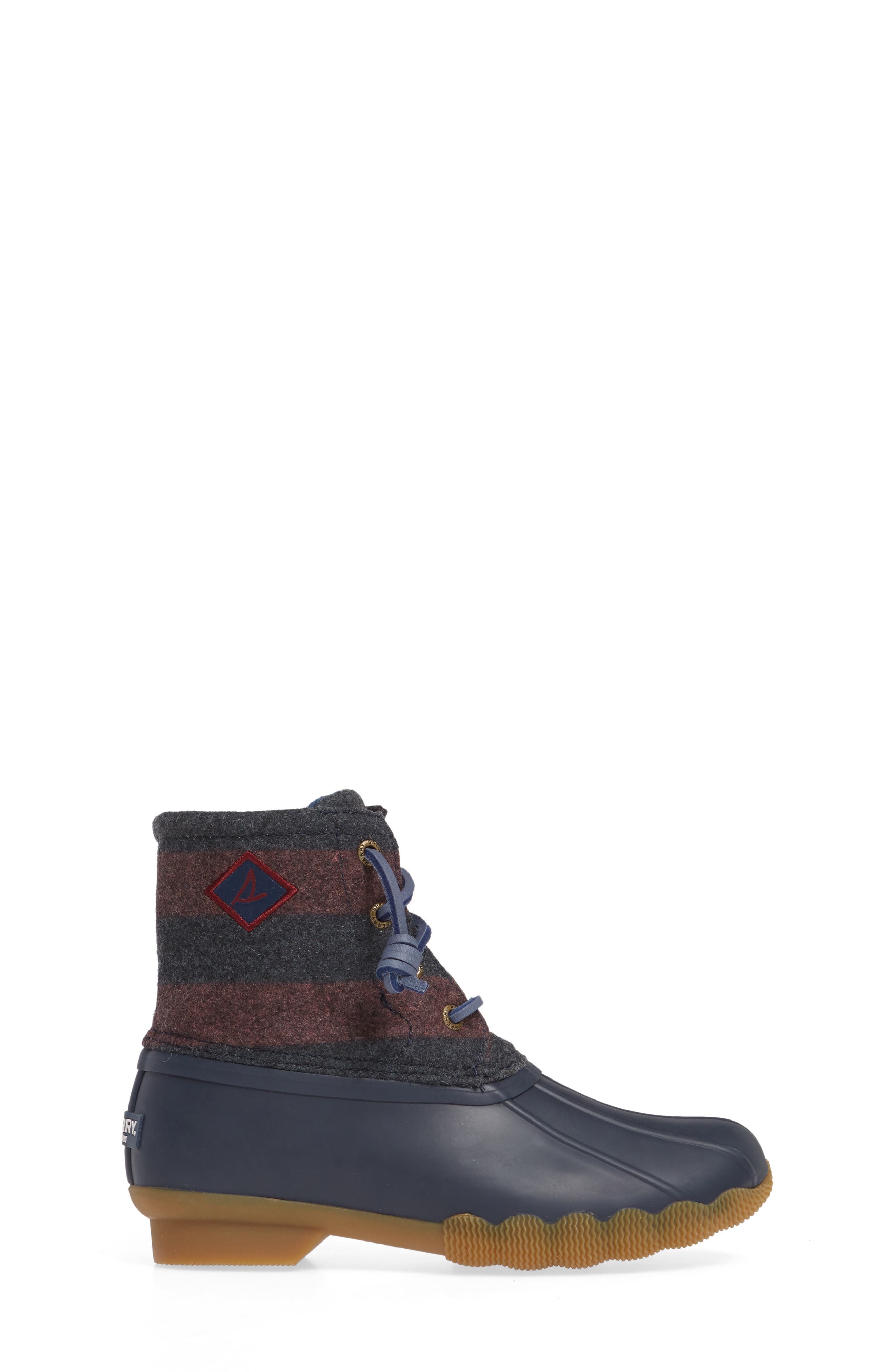 Sperry Saltwater Duck Boot, Alternate, color, NAVY/ MAROON