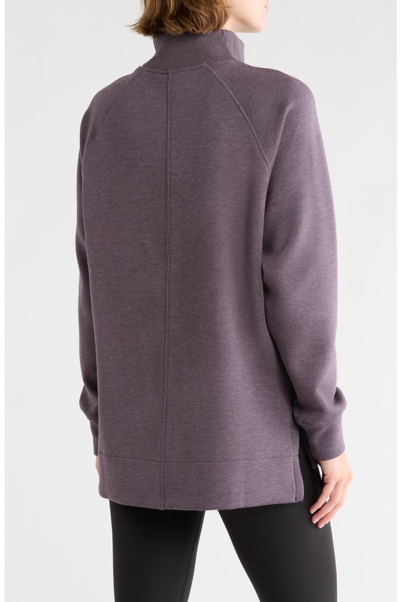 Air Essentials Brushed Half-Zip Sweatshirt, Alternate, color, HEATHER STORM