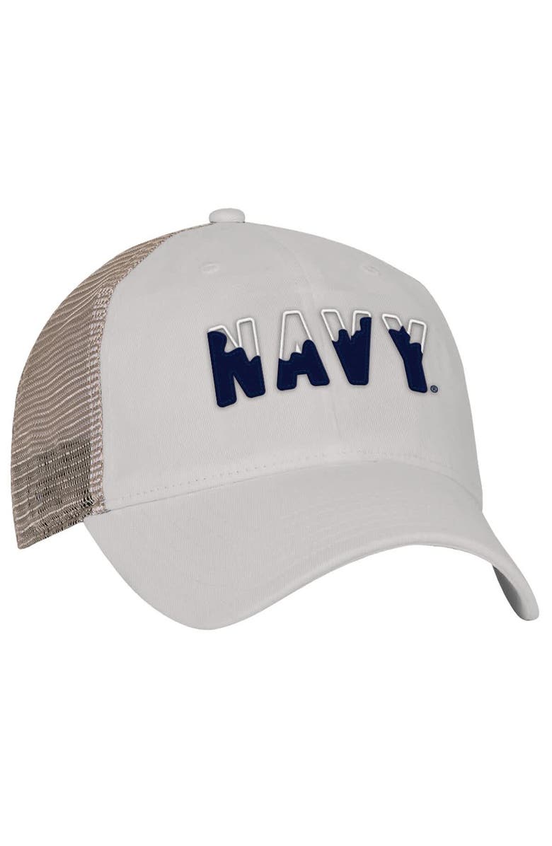 Under Armour Men's Under Armour  Cream Navy Midshipmen College Essentials Adjustable Trucker Hat, Alternate, color, Cream