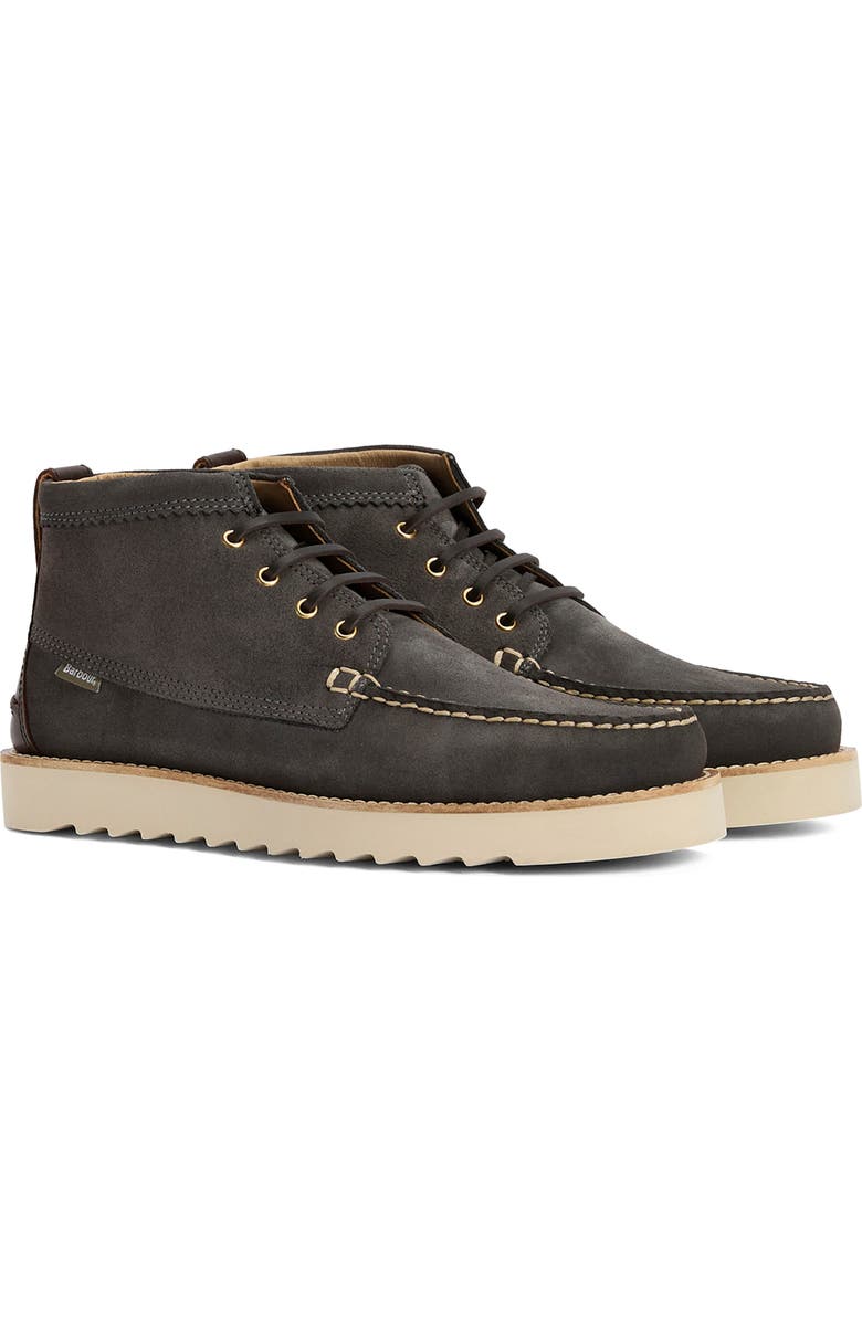 Barbour Hadston Chukka Boot, Main, color, Slate Grey Suede