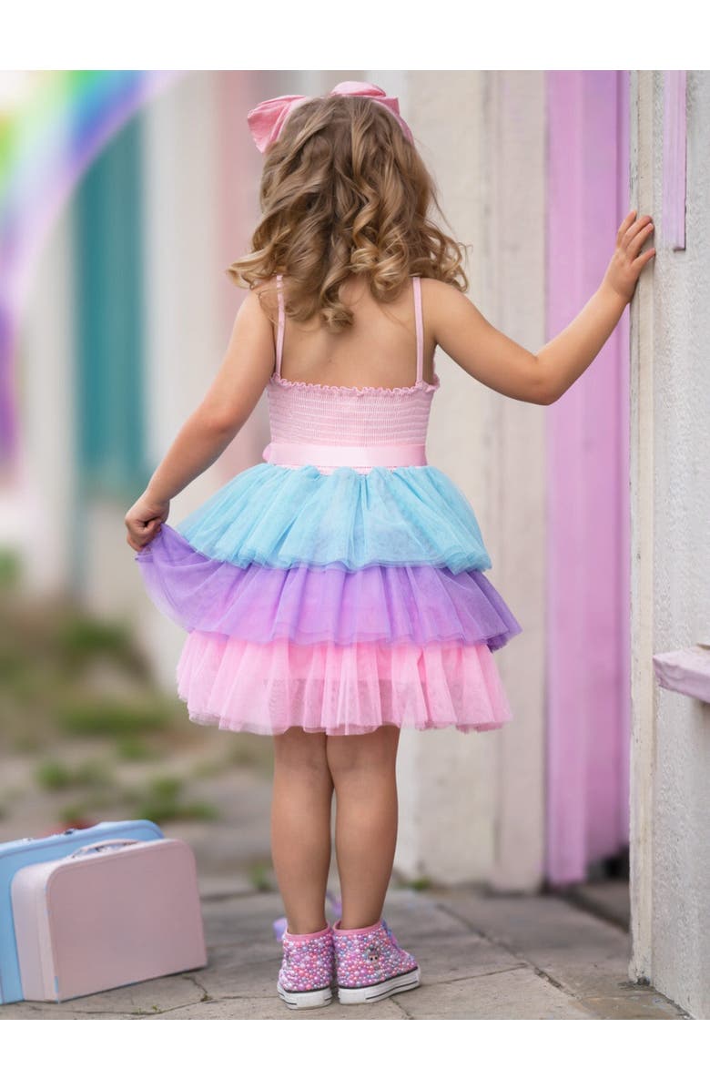 Mia Belle Girls L.O.L. SURPRISE! Unicorn Casual Tutu Dress, Alternate, color, Pink