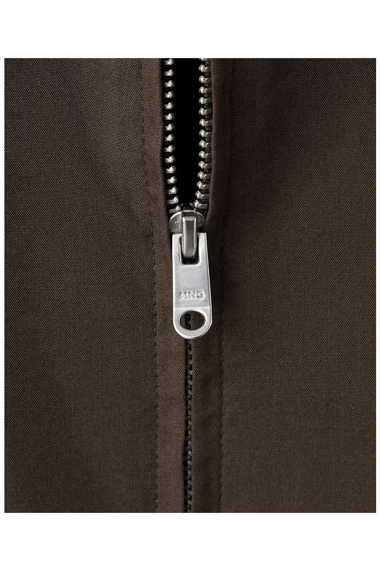 Straight Cotton Blend Jacket, Alternate, color, BROWN
