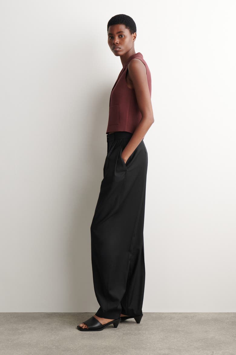 Bouclé-Knit Vest, Alternate, color, RUST
