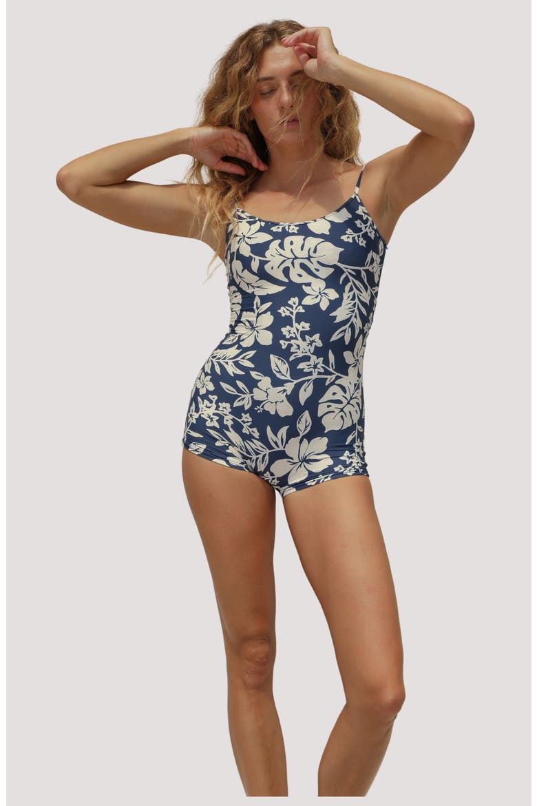 Bobby Print One-Piece Swimsuit, Alternate, color, HIBISCO
