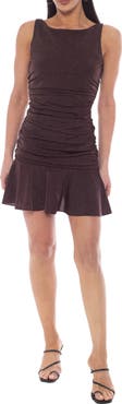 Jump Apparel Foil Ruched Minidress
