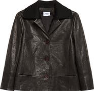 Akris punto Embossed Leather Jacket