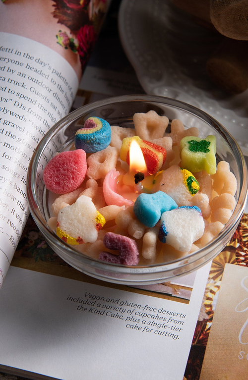 Southlake Gifts Mini French Vanilla Cereal Bowl Scented Soy Aromatherapy Candles In Multicolored