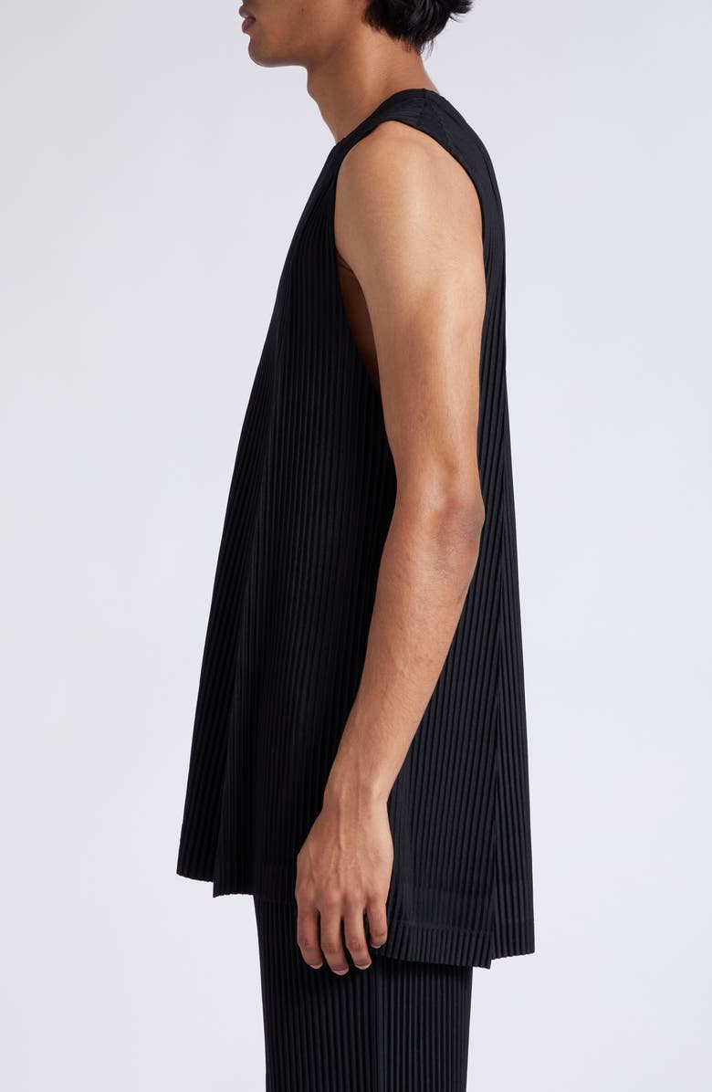 Homme Plissé Issey Miyake Monthly Colors June Pleated Sleeveless Tunic, Alternate, color,