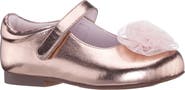 Nina Kids' Bluee Rosette Mary Jane Flat