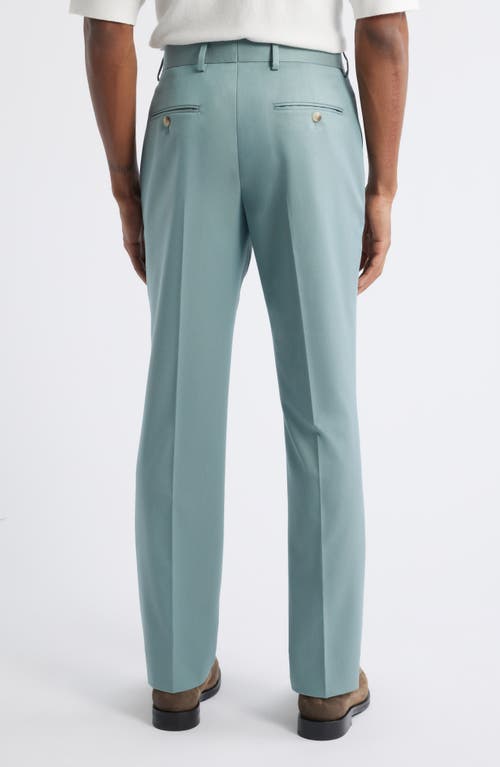 Open Edit Slim Fit Sharkskin Trousers In Blue Arona