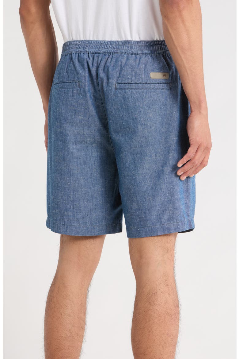 Paxton Cotton Blend Shorts, Alternate, color, CLOUD NINE