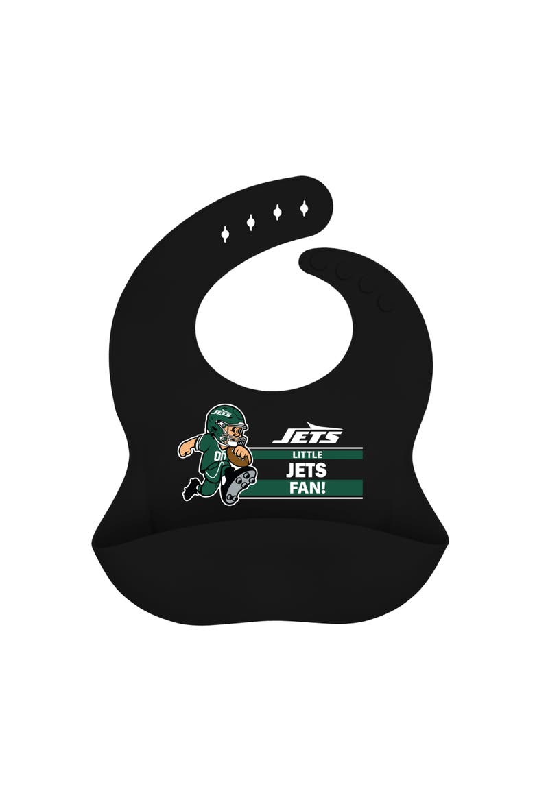 BabyFanatic Officially Licensed Unisex Silicone Baby Bib - NFL New York Jets, Main, color, Multicolor