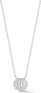 GLAZE JEWELRY Cubic Zirconia Shell Pendant Necklace