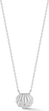 GLAZE JEWELRY Cubic Zirconia Shell Pendant Necklace