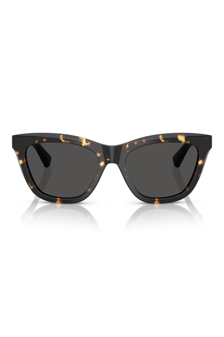 53mm Cat Eye Sunglasses, Main, color, BLACK/ MUSTARD