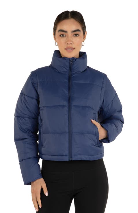On The Go Puffer Convertible Jacket Vest
