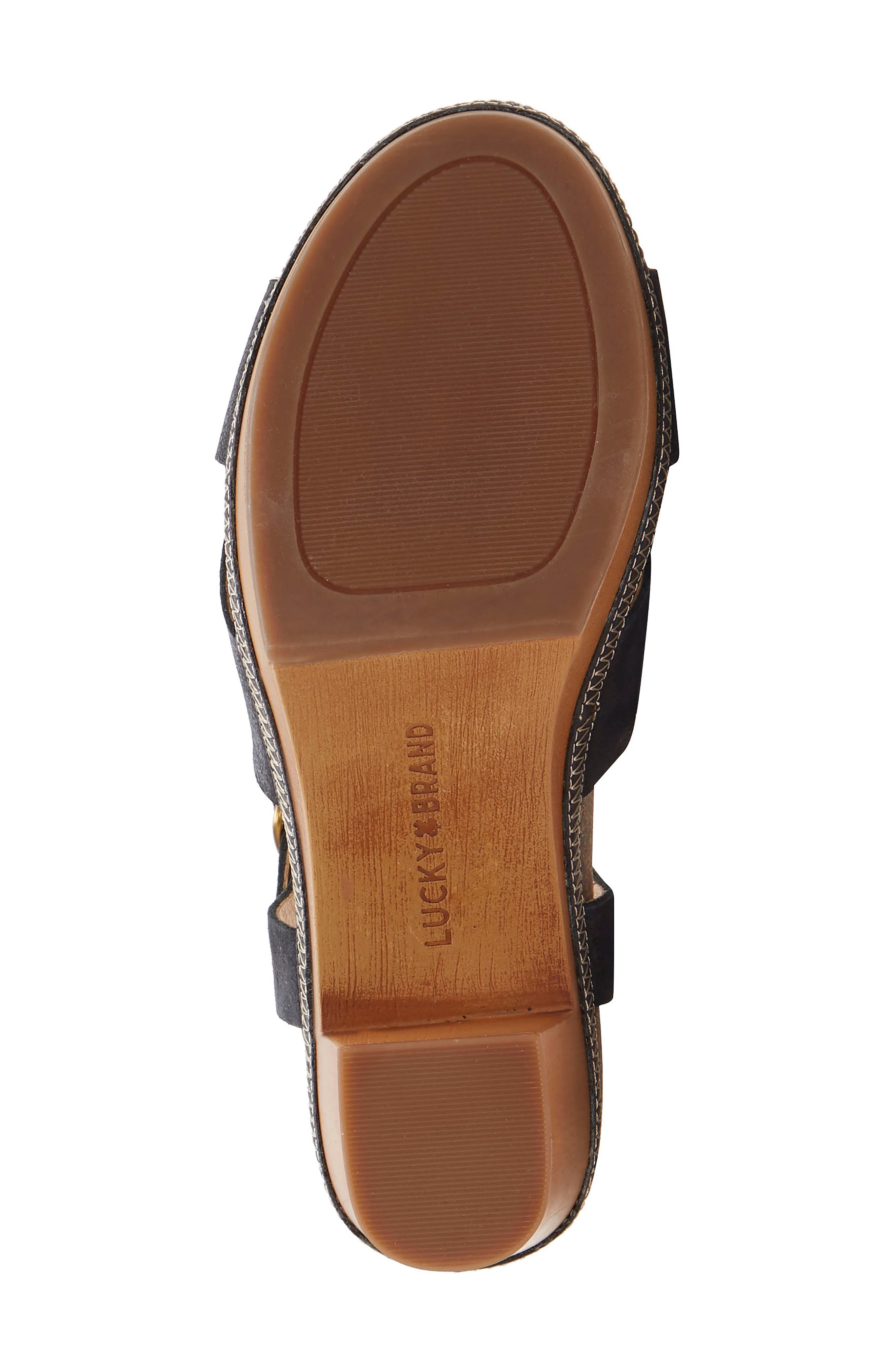 Harvia Platform Sandal, Alternate, color, BLACK LEATHER