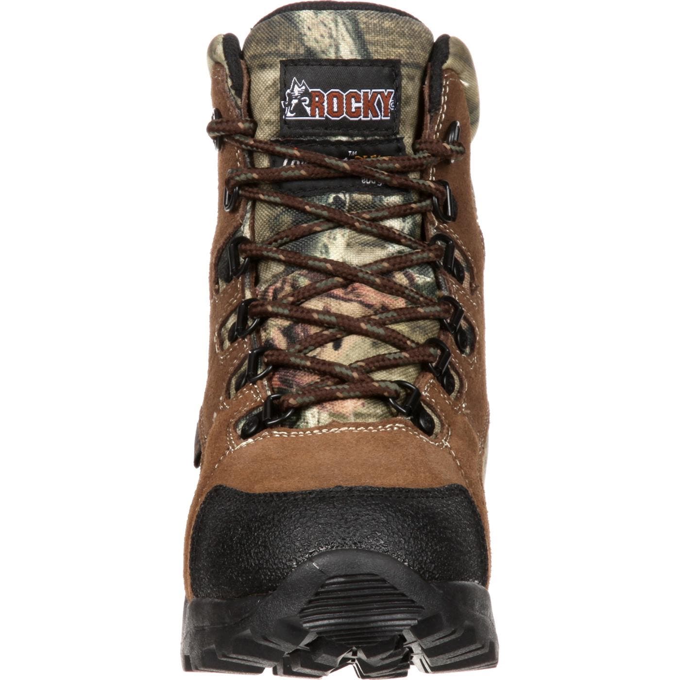 Rocky Waterproof Kids' Hunting Waterproof 800G Insulated Boot, Alternate, color, Brown And Mossy Oak Country
