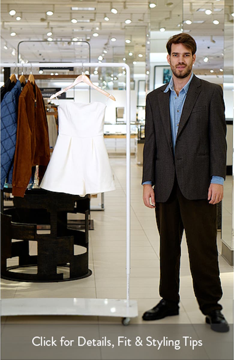 Karoline Pleated Strapless Romper, sales video thumbnail