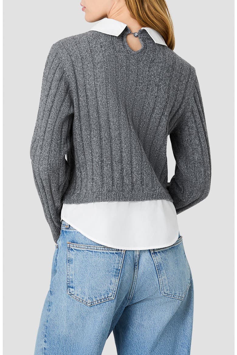 Aleyna Collared Pullover Sweater, Alternate, color, STONE HEATHER GREY