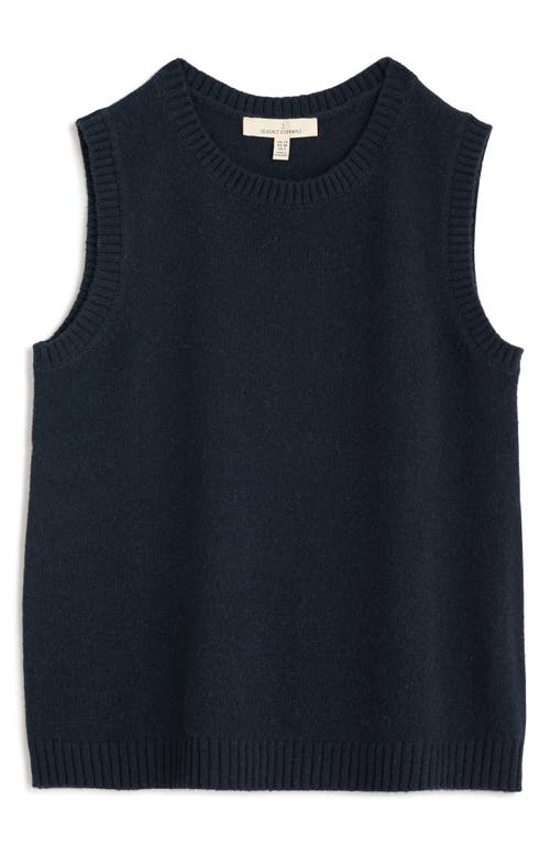 Seasalt Cornwall East View Merino Wool Blend Sweater Vest In Blue