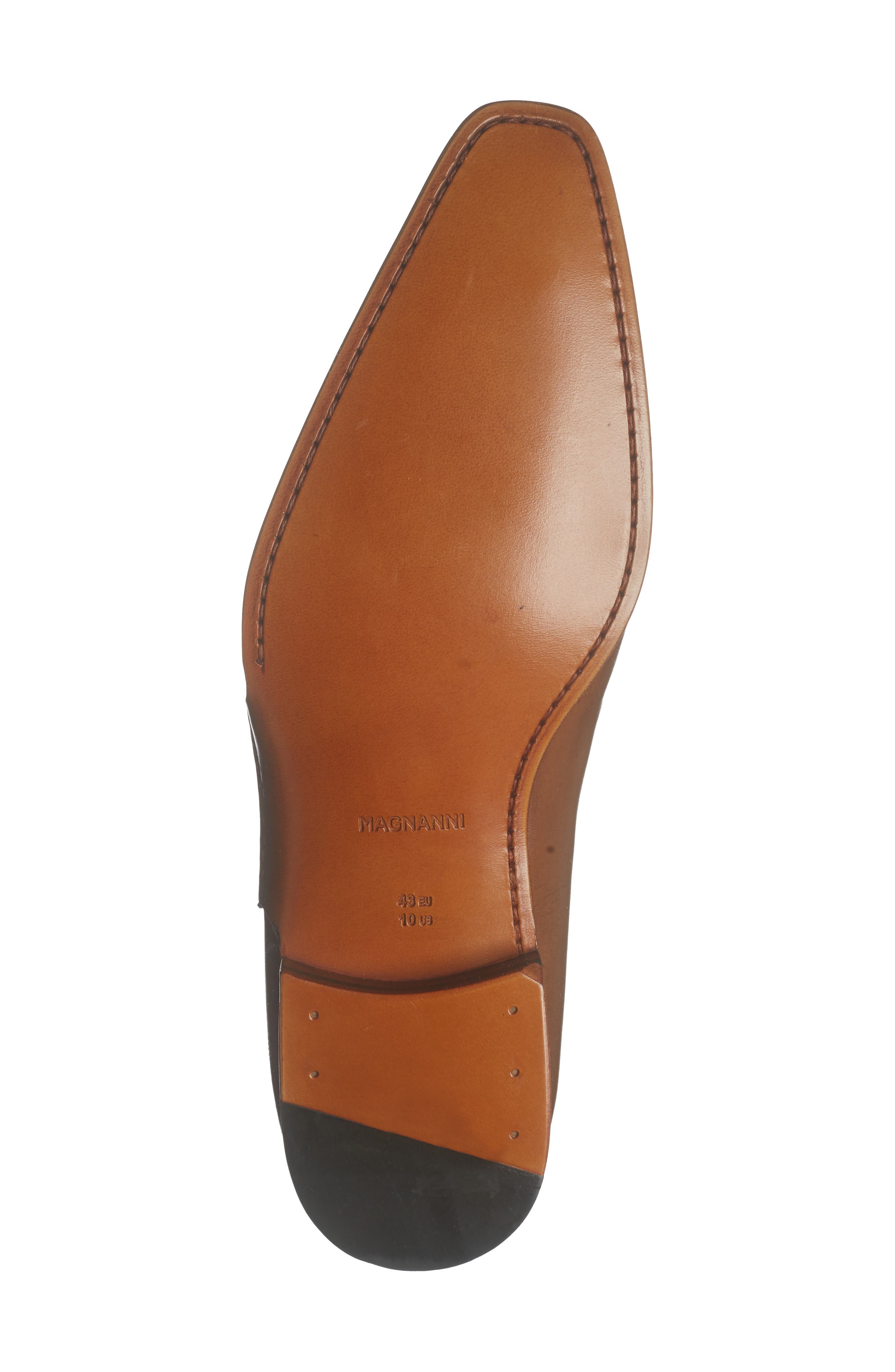 Magnanni Abel Monk Strap Loafer, Alternate, color, Taupe