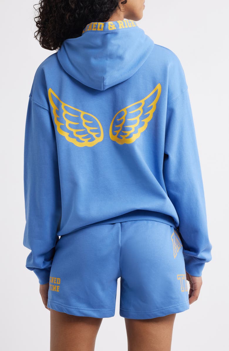 THE MAYFAIR GROUP Angel Track Graphic Hoodie, Alternate, color, Blue