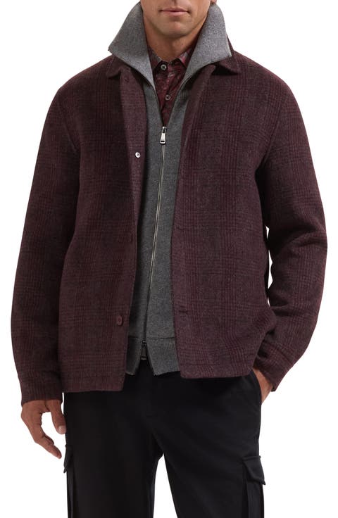 Wool Blend Blouson Jacket