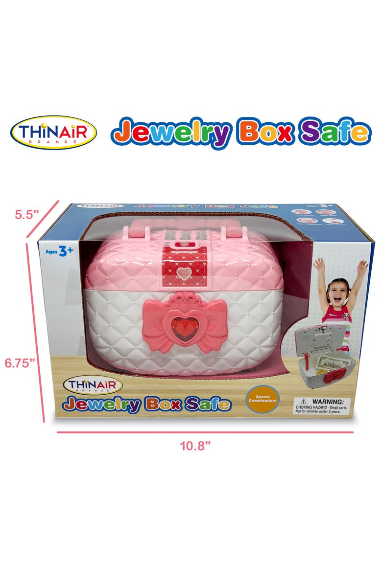 Playful Minds Jewelry Box Safe Light & Sound, Pin & Fingerprint Scanner, Alternate, color, Multicolored