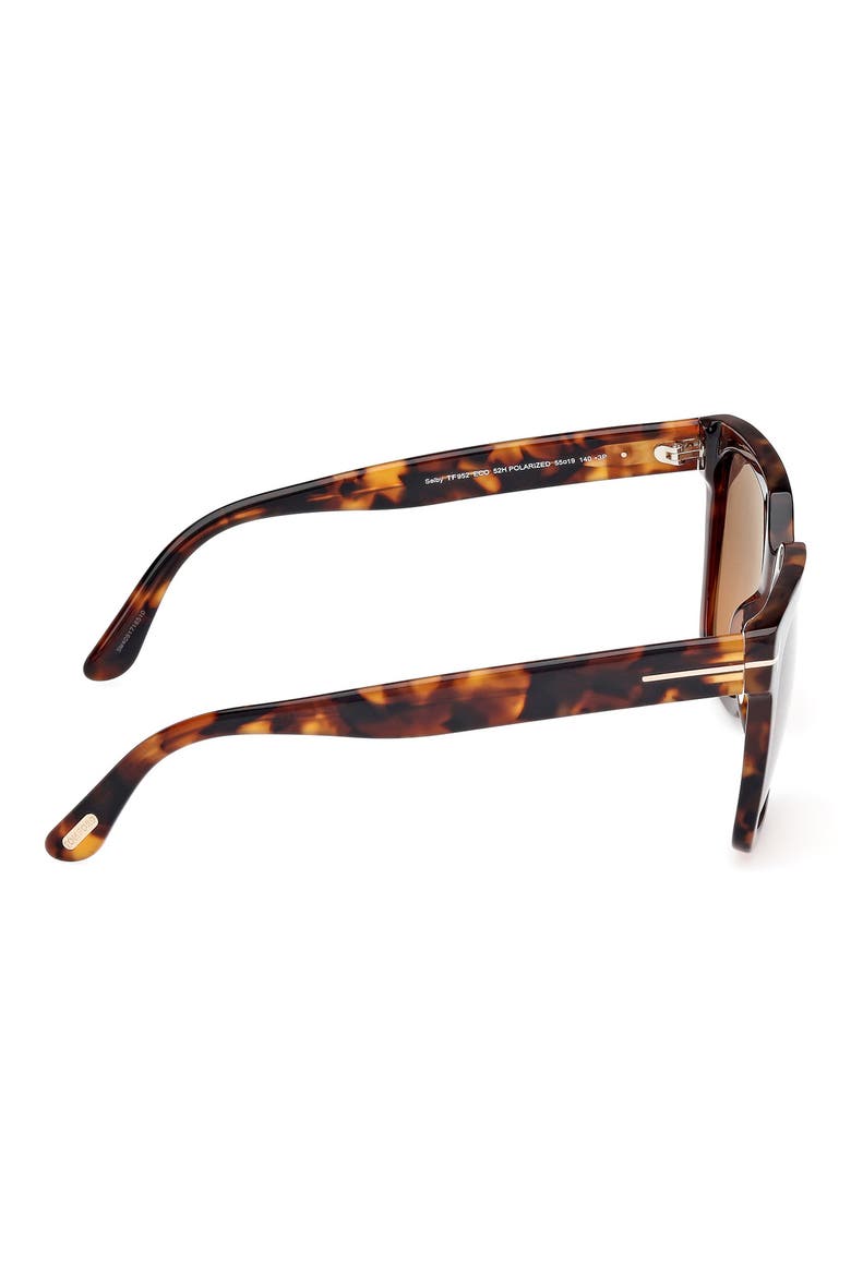Selby 55mm Square Sunglasses, Alternate, color, VNTG DK HAVANA/ GRAD SMK BROWN