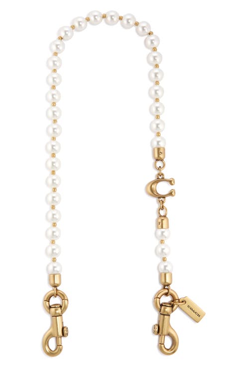 Short Faux Pearl Strap