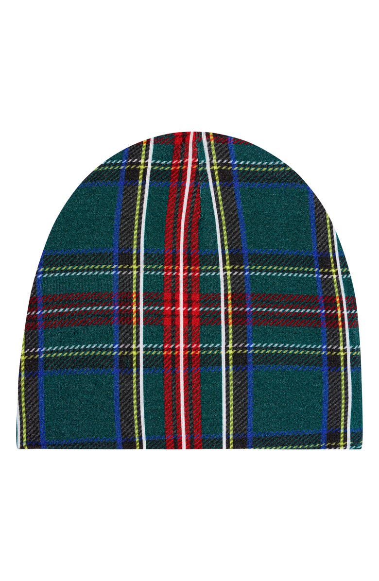 Posh Peanut Tartan Plaid Beanie & Swaddle Set, Alternate, color, 
