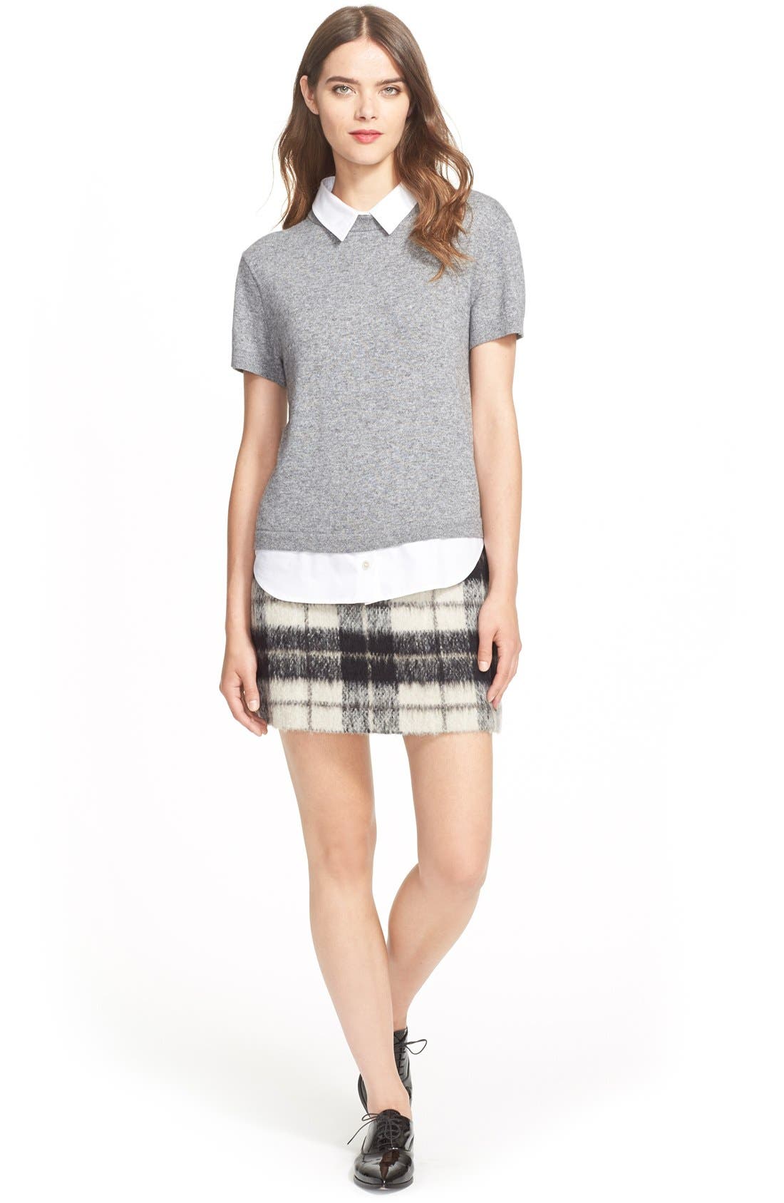 AGL Attilio Giusti Leombruni Patent Leather Pointy Toe Oxford, Alternate, color, 