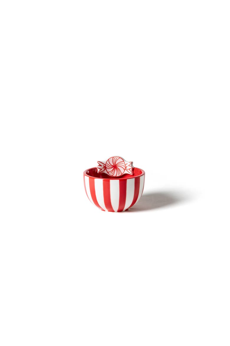 Peppermint Embellishment Bowl, Main, color, Red