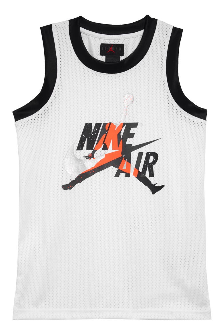Jumpman Classics II Mesh Tank Jersey, Main, color, WHITE