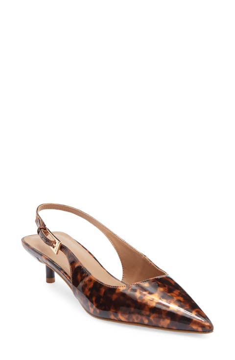 Lidia Slingback Kitten Heel Pump (Women)