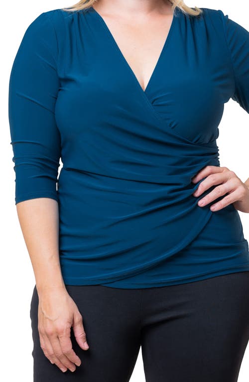 Shop Kiyonna Faux Wrap Top