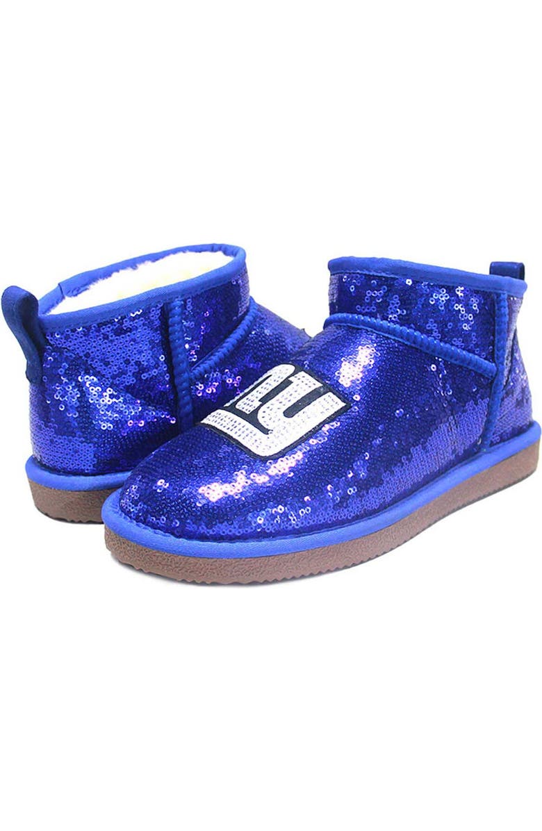 CUCE Women's Cuce Royal New York Giants Sequin Ankle Boots, Main, color,