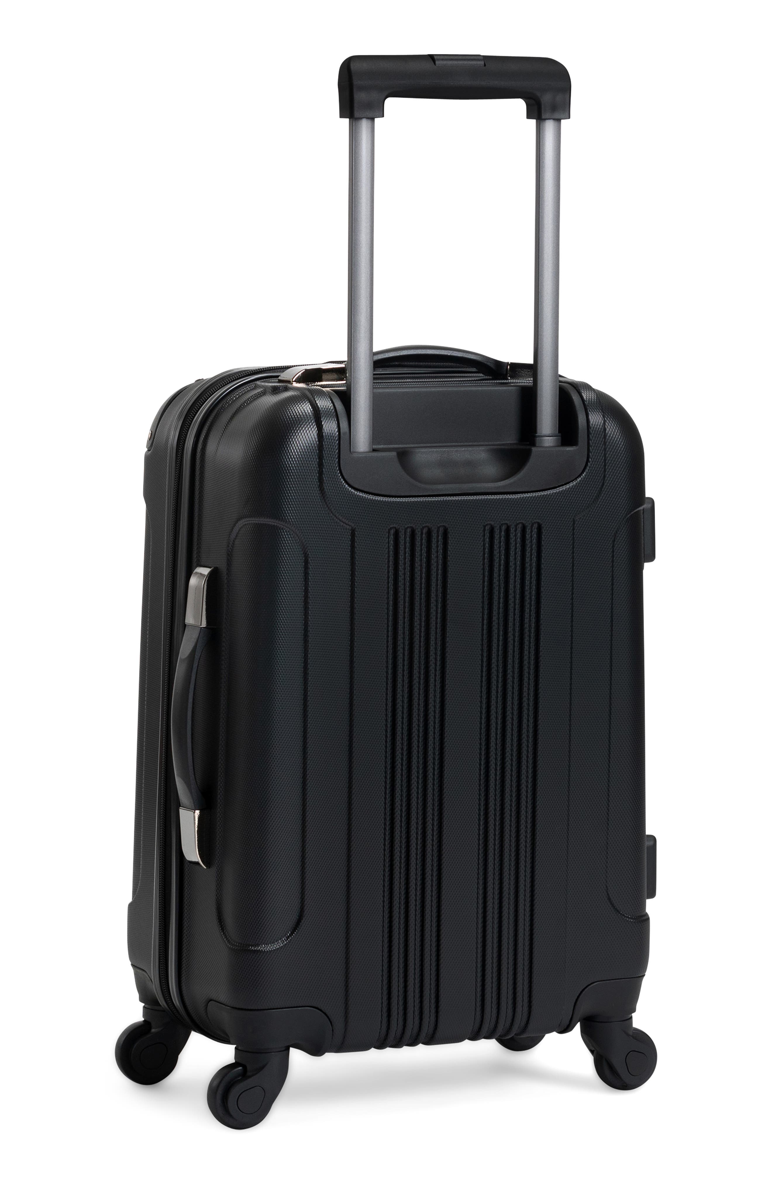 Kenneth Cole Reaction Out of Bounds Collection 20" Lightweight Hardside 4-Wheel Spinner Carry-On Luggage, Alternate, color, Black