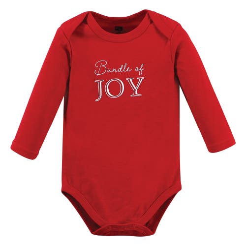 Hudson Baby Essential Long-sleeve Cotton Bodysuit Triple Set