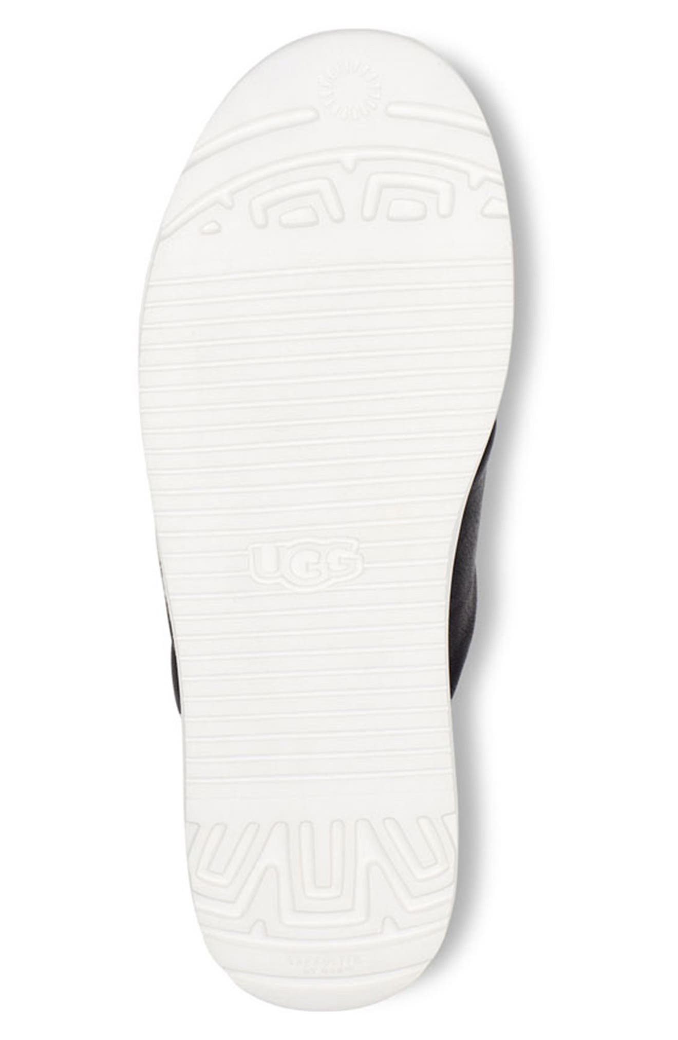 UGG<sup>®</sup> UGG Zayne Leather Platform Slide Sandal, Alternate, color, 