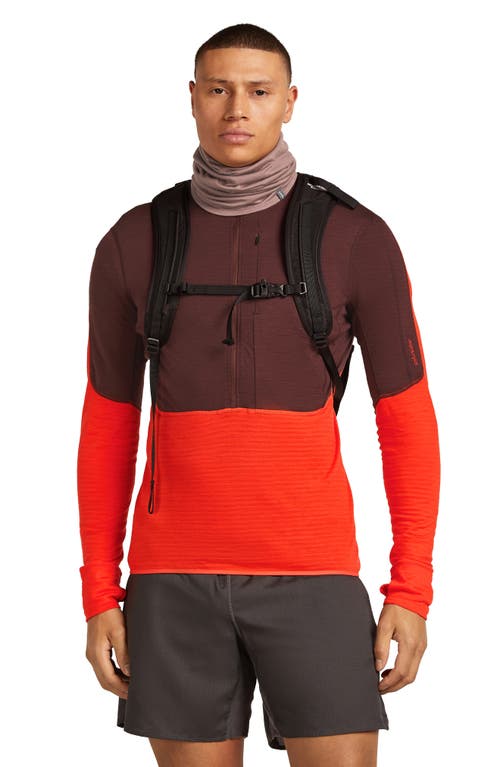 Icebreaker Oasis Flexi Chute Neck Gaiter In Brown