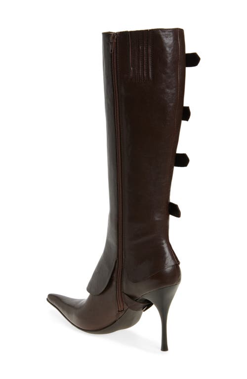 JEFFREY CAMPBELL JEFFREY CAMPBELL CORSETED POINTED TOE BOOT