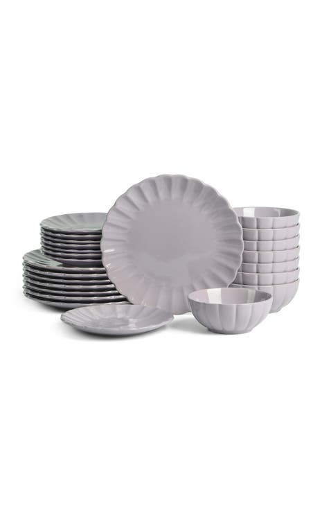 Phoenix Stoneware 24-Piece Dinnerware Set