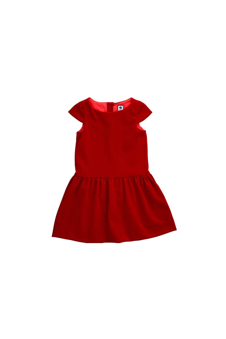 Alexa Dropwaist Party Dress, Alternate, color, Red Velvet