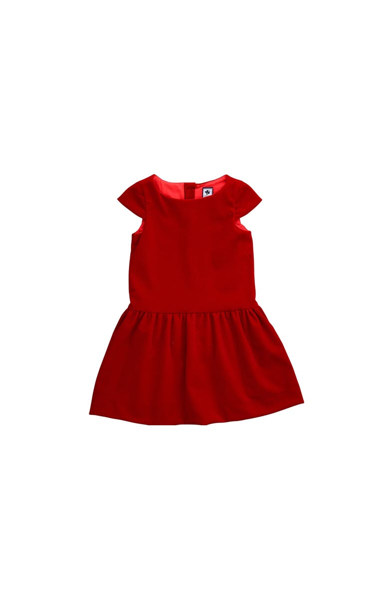 Busy Bees Alexa Dropwaist Party Dress, Alternate, color, Red Velvet