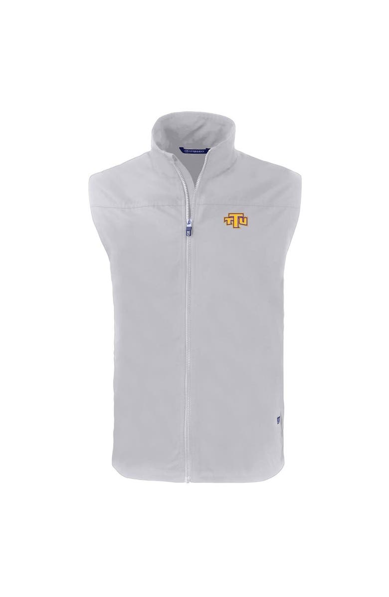 Cutter & Buck Men's Cutter & Buck  Gray Tennessee Tech Golden Eagles Big & Tall Charter Eco Full-Zip Vest, Alternate, color, 