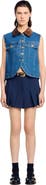 SANDRO Sleeveless denim vest