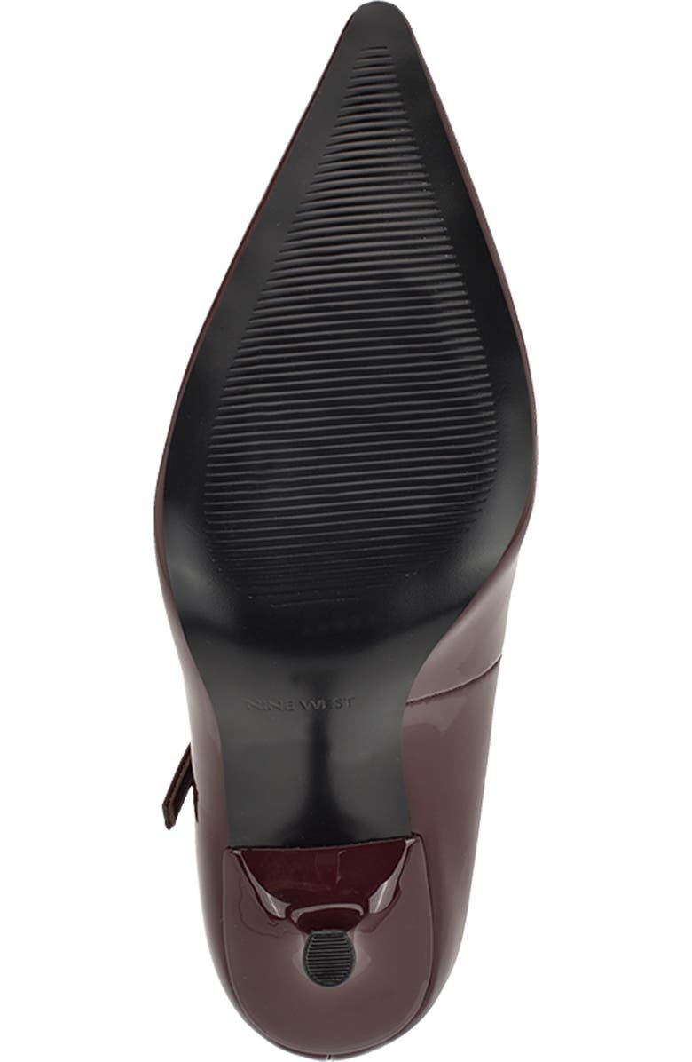 Nine West Jinnie Pointed Toe Pump, Alternate, color, Dark Red