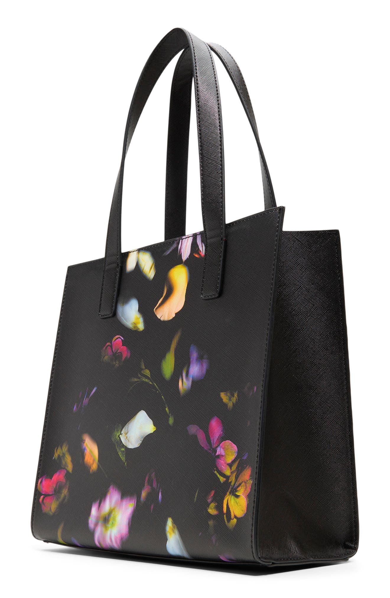 Seacon Small Floral Icon Tote, Alternate, color, BLACK COMBO